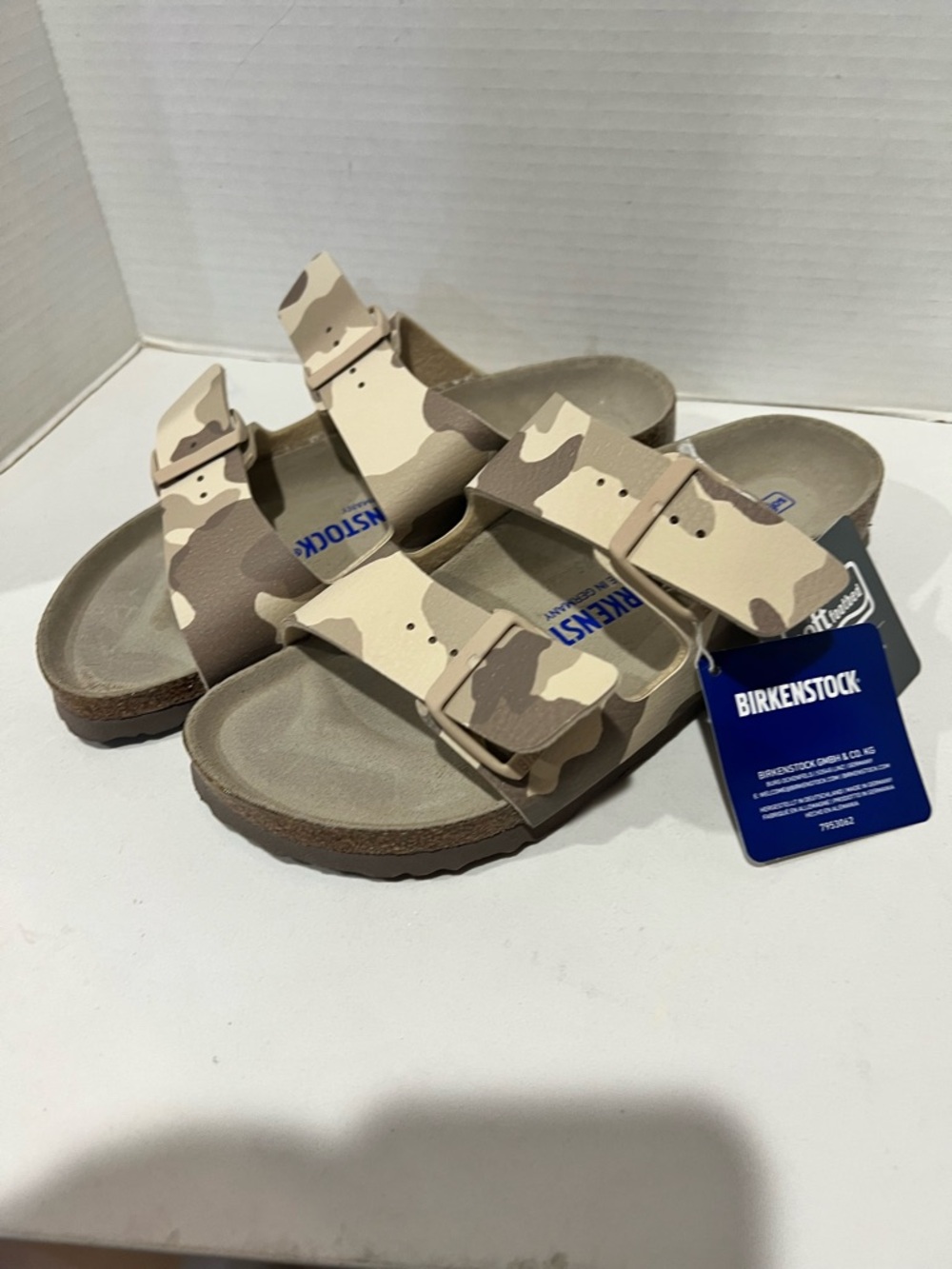 Birkenstock Arizona Soft Footbed Desert Soil Camo Size W8-8.5